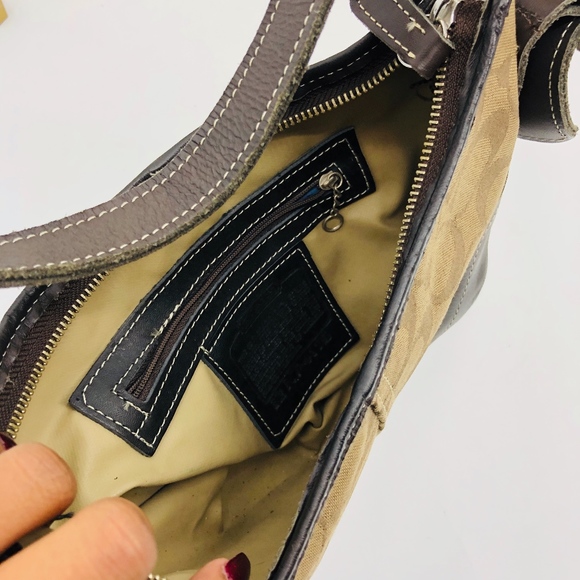 Coach Logo Canvas Leather Trim Soho Bag - Picture 6 of 6